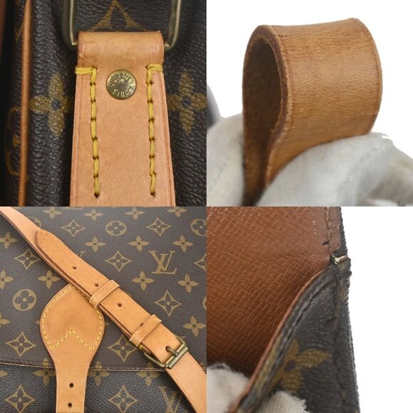LOUIS VUITTON Cartouchiere GM Shoulder Bag Monogram Leather Brown - Picture 15 of 16